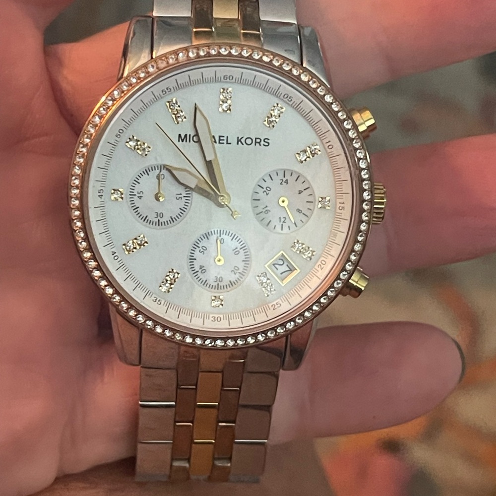 Michael Kors two tone watch